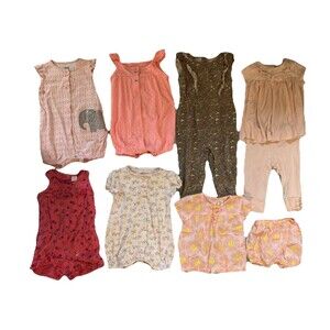 Girl 12-18M, 7 Outfits, 9 PCs Lot, Gap, Carters, 1st Impressions